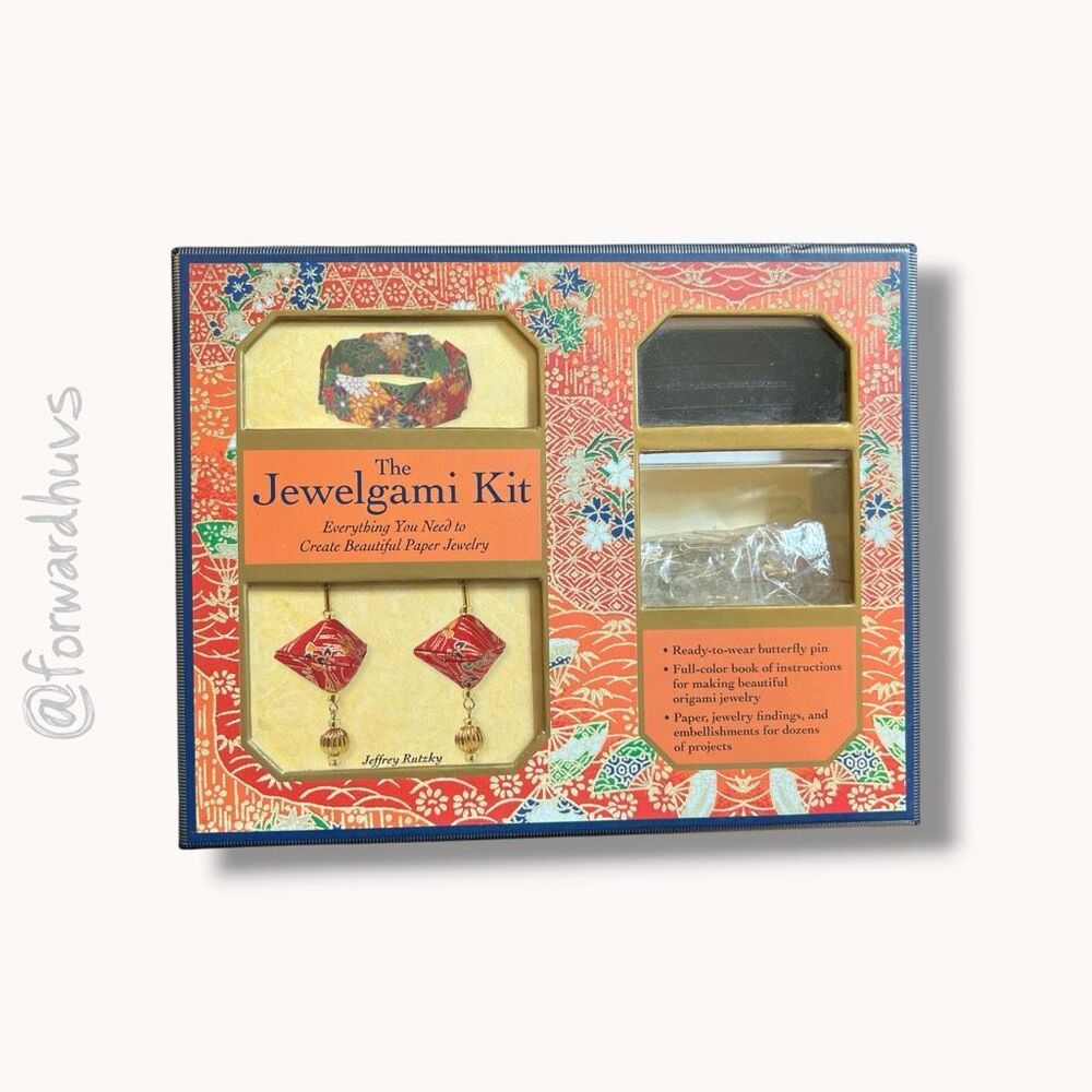 The Jewelgami Kit Complete Craft Kit Paper Jewelry Making Origami Metro Books